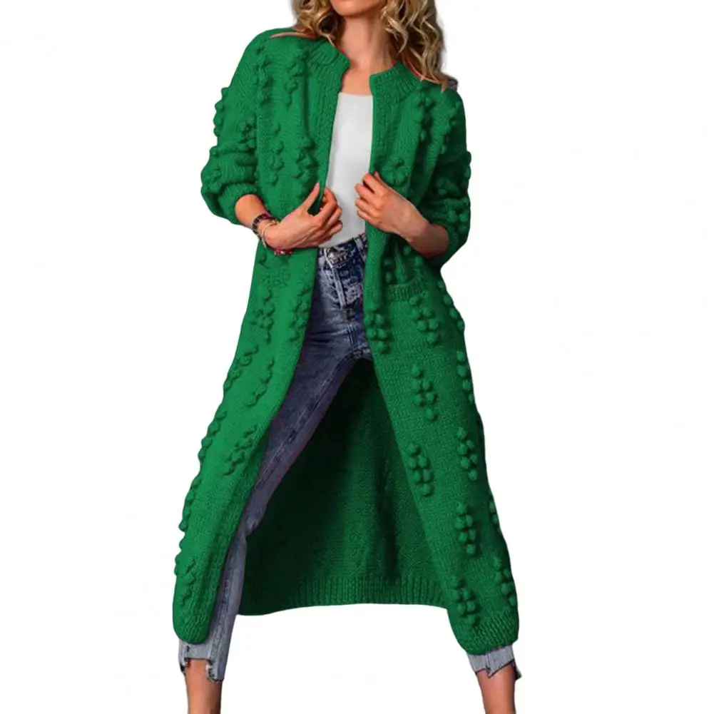 Casual Knitted Cardigan Women Autumn Winter Long Sleeve Jacquard Decor Ribbed Trim Open Stitch Mid-Calf Length Knitted Cardigan
Casual Knitted Cardigan Women Autumn Winter Long Sleeve Jacquard Decor Ribbed Trim Open Stitch Mid-Calf Length Knitted Cardigan