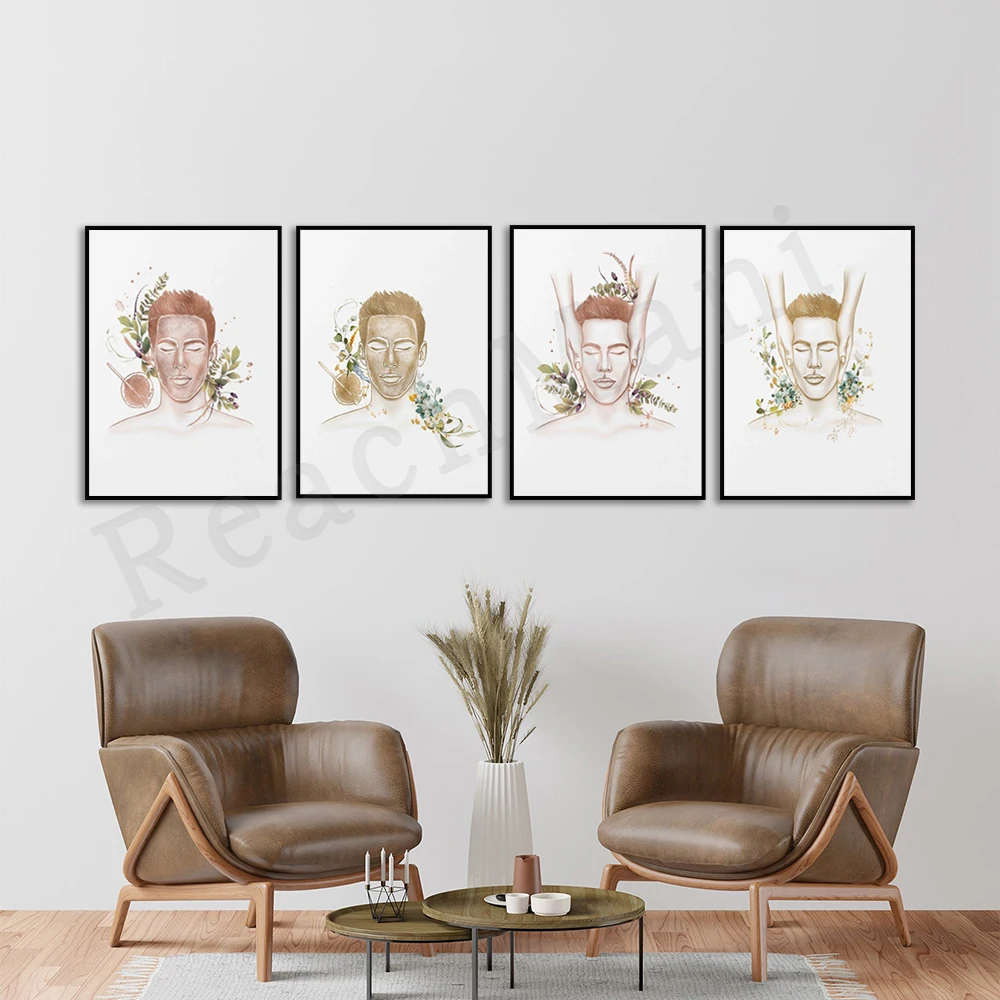 Spa, facial massage, facial treatment, beauty artist art, beauty cosmetics printing, relaxation, spa, male, beauty salon poster
Spa, facial massage, facial treatment, beauty artist art, beauty cosmetics printing, relaxation, spa, male, beauty salon poster