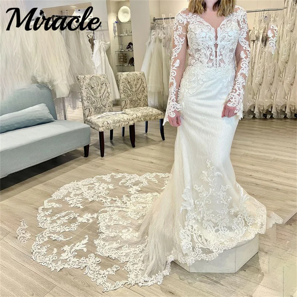 Sexy Ivory Mermaid Wedding Dress Trumpet Wedding Gown V Neck Bridal Dress Charming Appliques vestido de noiva Bridal Gown
Sexy Ivory Mermaid Wedding Dress Trumpet Wedding Gown V Neck Bridal Dress Charming Appliques vestido de noiva Bridal Gown