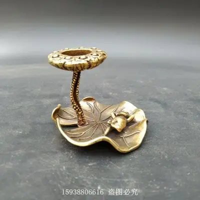 Изысканный античный медный цвет латунный Лотос благовония карандаш орнамент
Изысканный античный медный цвет латунный Лотос благовония карандаш орнамент