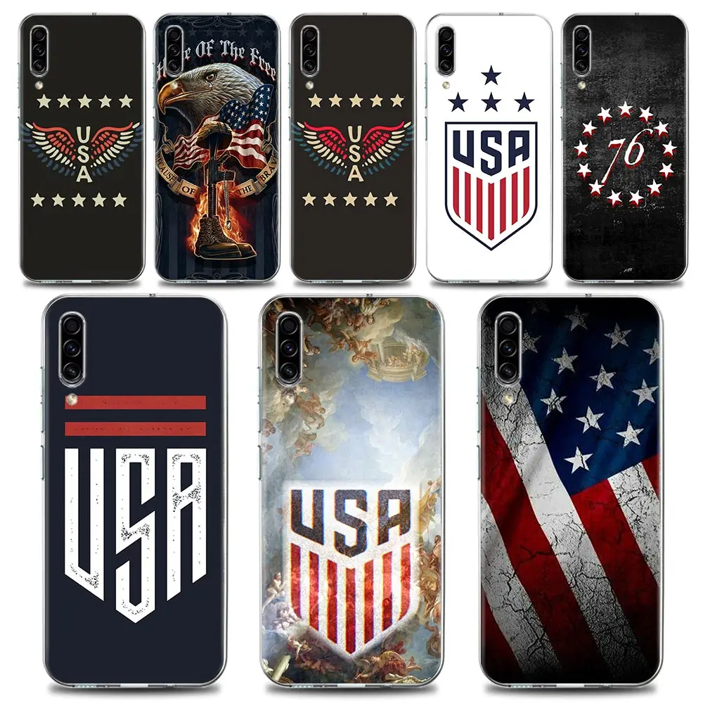 American USA Flag Clear Phone Case for Samsung A70 A40 A50 A30 A20e Case A20s A10 Note 8 9 10 Plus Lite 20 Silicone
American USA Flag Clear Phone Case for Samsung A70 A40 A50 A30 A20e Case A20s A10 Note 8 9 10 Plus Lite 20 Silicone