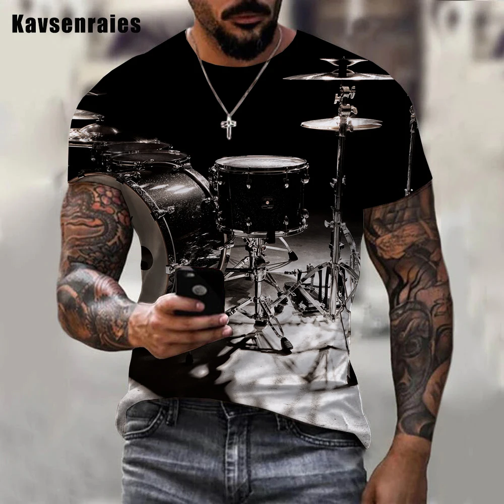 2022 High Quality Musical Instrument Drum 3D Printed T-shirt Men Women Fashion Casual Short Sleeve Harajuku Oversized Tee Tops
2022 High Quality Musical Instrument Drum 3D Printed T-shirt Men Women Fashion Casual Short Sleeve Harajuku Oversized Tee Tops