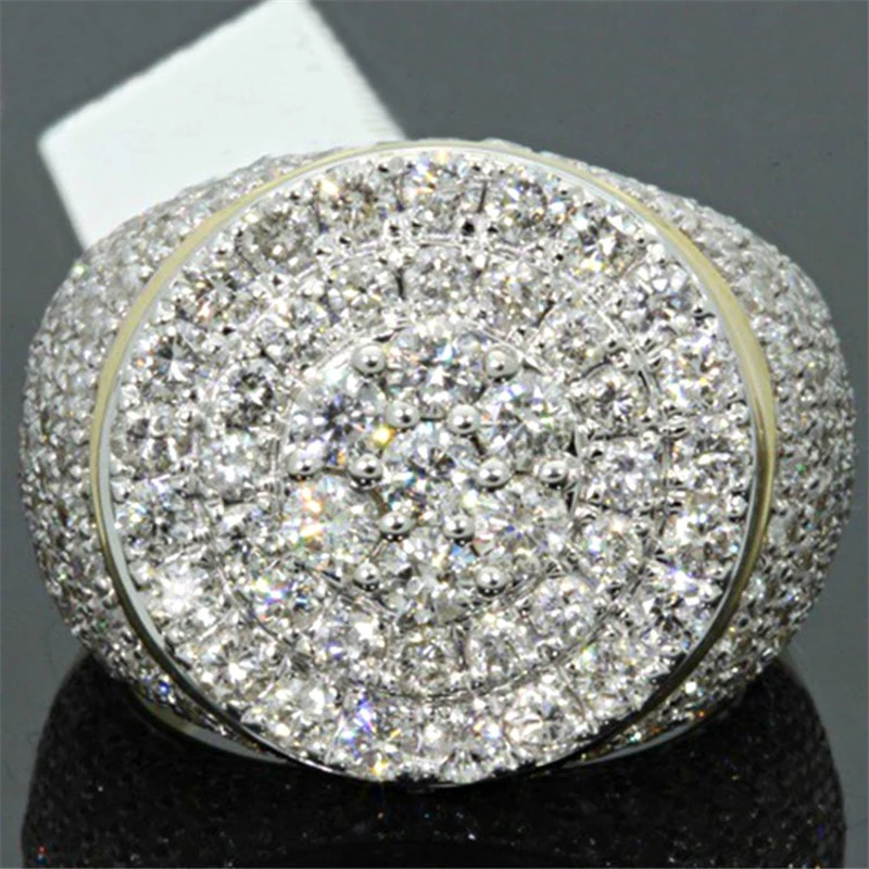 Classic Fashion Crystal Micro-Inlaid Zircon Men's Ring Party Wedding Jewelry Hand Accessories Korean Size 6-10
Classic Fashion Crystal Micro-Inlaid Zircon Men's Ring Party Wedding Jewelry Hand Accessories Korean Size 6-10