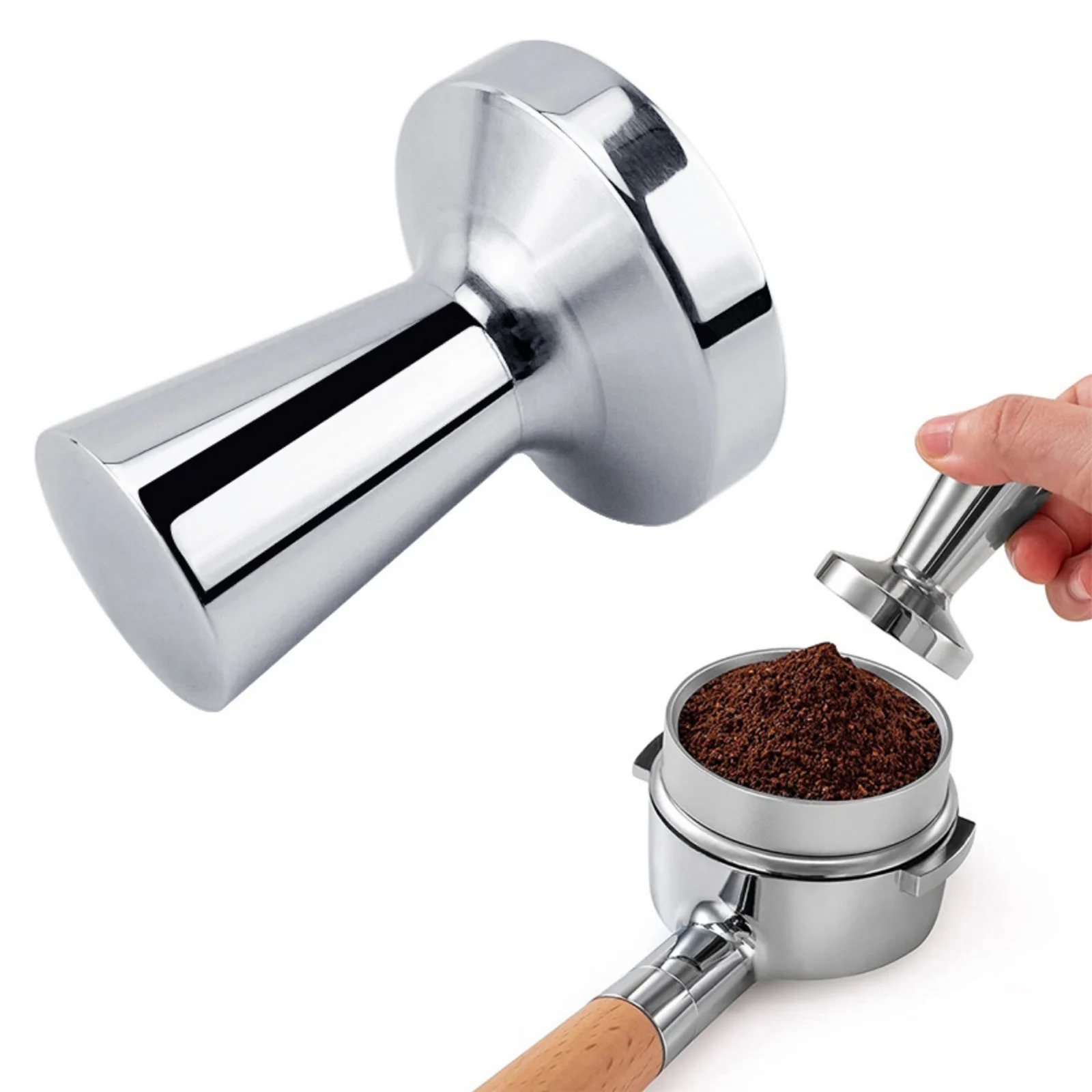 Coffee Tamper Stainless Steel Handmade Coffee Pressed Powder Hammer Solid Espresso Coffee Machine Filter Pressing Grinder Tool
Coffee Tamper Stainless Steel Handmade Coffee Pressed Powder Hammer Solid Espresso Coffee Machine Filter Pressing Grinder Tool