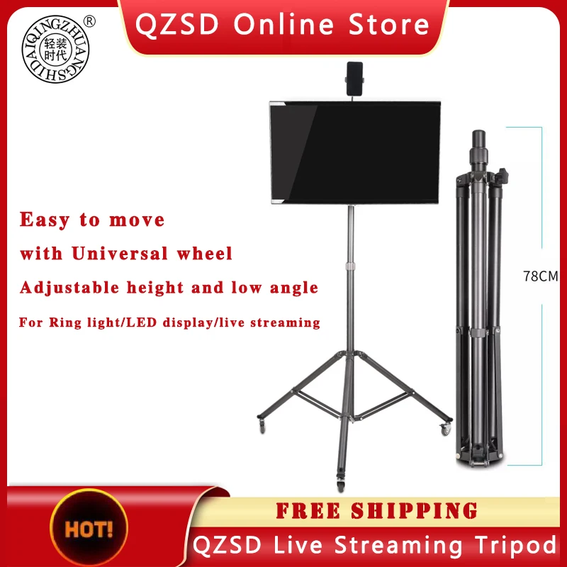 DSLR Flexible Tripod Extendable Travel Stand with Universal Wheel 36mm Big Projector Stand Ring Light LED Display Tripod QZSD
DSLR Flexible Tripod Extendable Travel Stand with Universal Wheel 36mm Big Projector Stand Ring Light LED Display Tripod QZSD