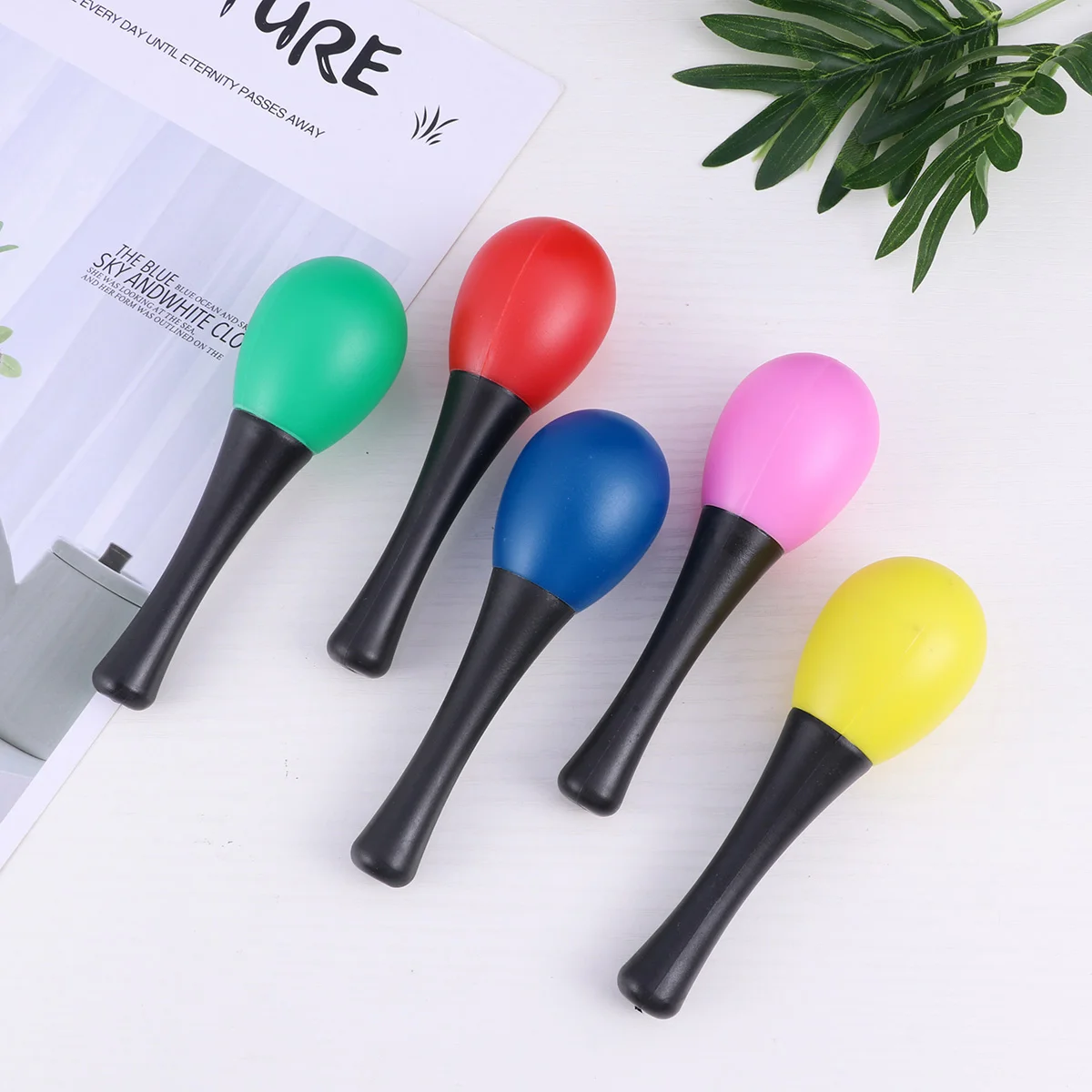 10 Pairs of Funny Plastic Percussion Musical Egg Maracas Egg Shakers Child Kids Toys (Random Color)
10 Pairs of Funny Plastic Percussion Musical Egg Maracas Egg Shakers Child Kids Toys (Random Color)