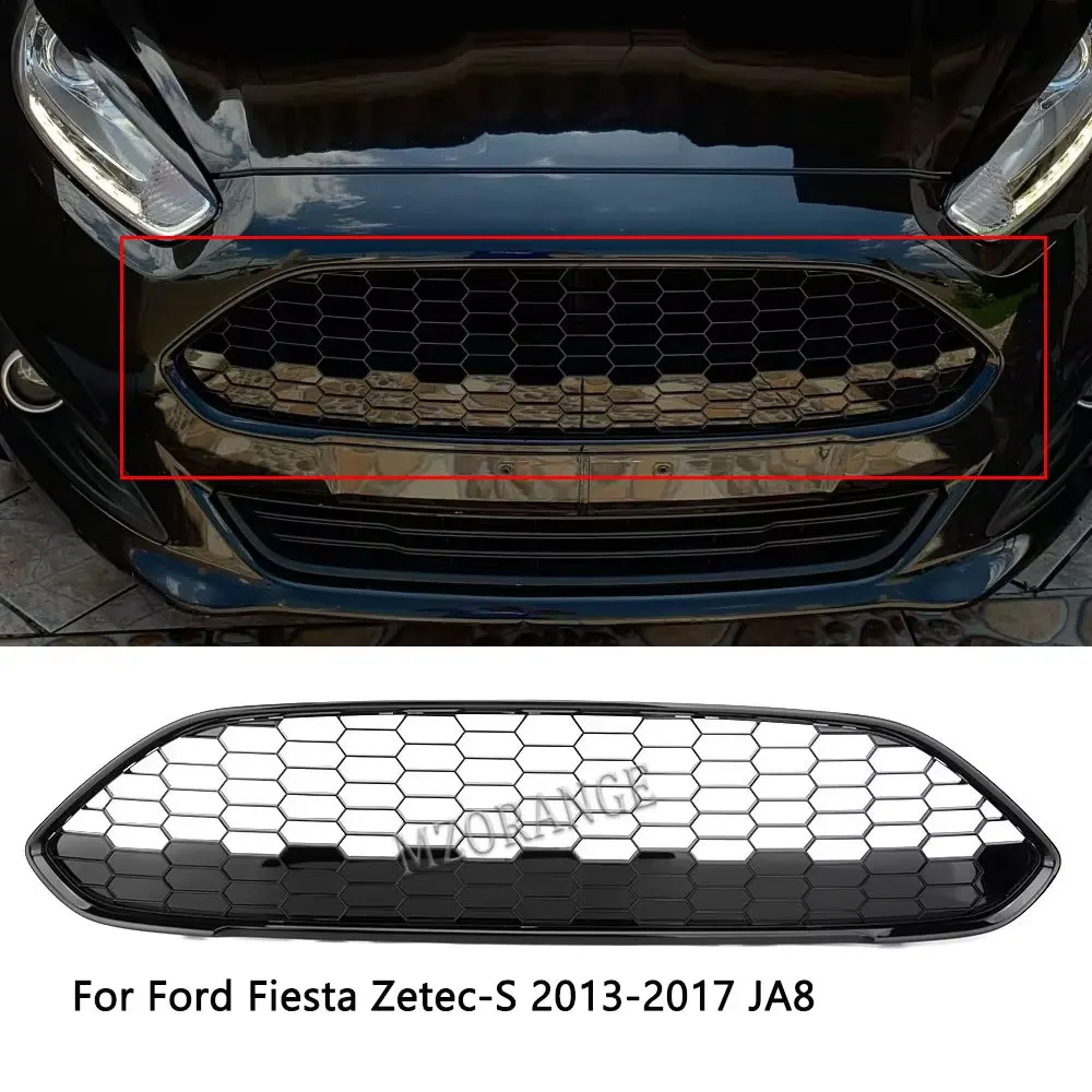 Центральная решетка переднего бампера автомобиля для Ford Fiesta Zetec-S 2013-2017 JA8, дизайн, модифицированная верхняя решетка ST, передние гоночные решетки, спортивные
Центральная решетка переднего бампера автомобиля для Ford Fiesta Zetec-S 2013-2017 JA8, дизайн, модифицированная верхняя решетка ST, передние гоночные решетки, спортивные