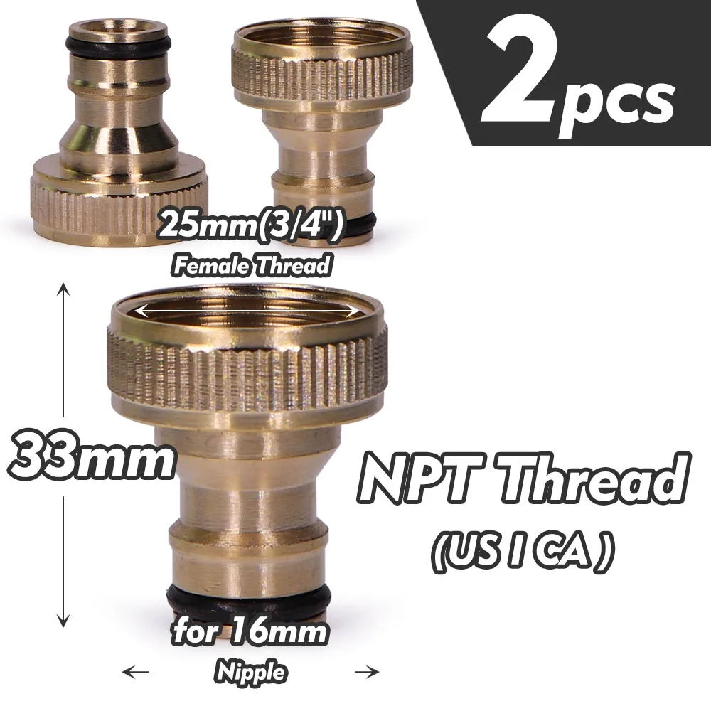 Латунный адаптер NPT 3/4" 25мм для орошения
Латунный адаптер NPT 3/4" 25мм для орошения