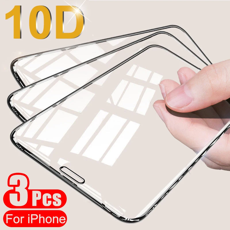10D 3PCS Full Cover Glass on the For iPhone 13 12 11 Pro XR X XS Max Tempered Screen Protector For iPhone 7 6 6s 8 Plus SE Glass
10D 3PCS Full Cover Glass on the For iPhone 13 12 11 Pro XR X XS Max Tempered Screen Protector For iPhone 7 6 6s 8 Plus SE Glass