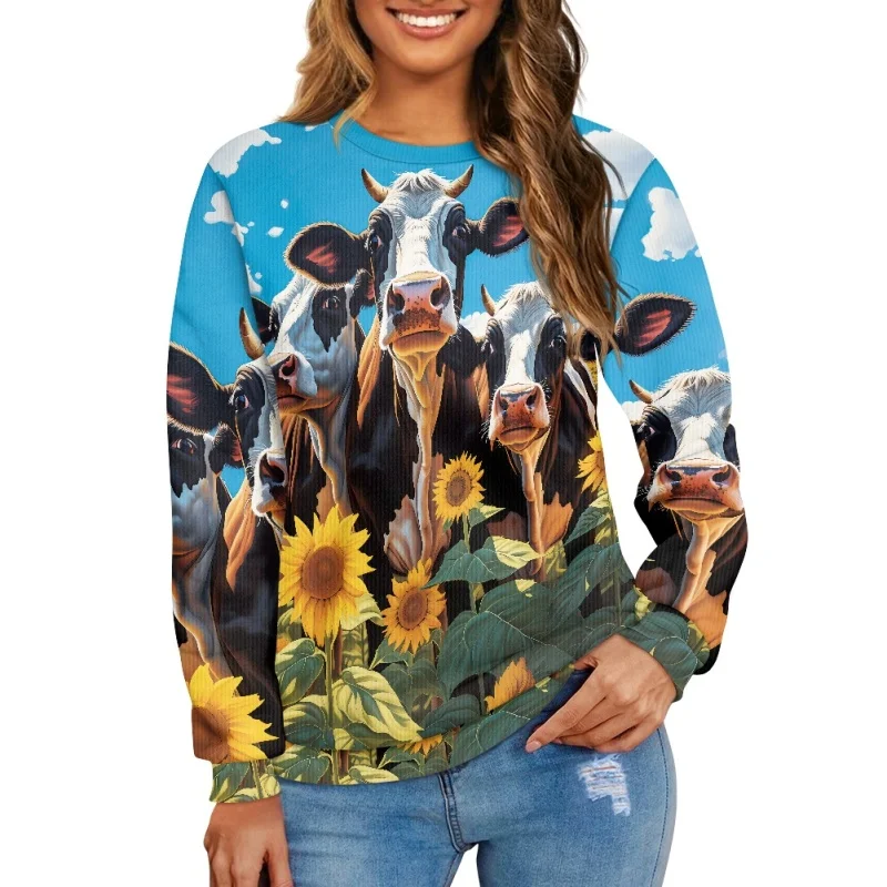 Hot Selling Crazy Women's New Fashion Long Sleeve Casual Round Neck Loose Sweatshirt Top Loose Versatile Plus Size Hoodie
Hot Selling Crazy Women's New Fashion Long Sleeve Casual Round Neck Loose Sweatshirt Top Loose Versatile Plus Size Hoodie