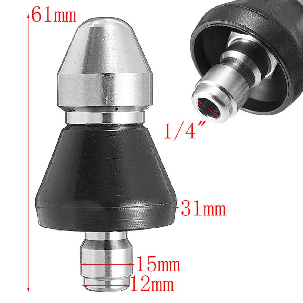 1 Pcs High Pressure Drain Nozzle 1/4'' Sewer Pipe Cleaner Jet Pressure Washer AU For Garden Cleaning Tools Accessories
1 Pcs High Pressure Drain Nozzle 1/4'' Sewer Pipe Cleaner Jet Pressure Washer AU For Garden Cleaning Tools Accessories