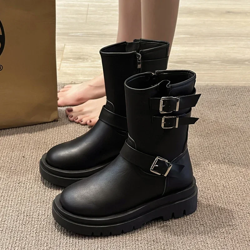 Women Flats Platform Chelsea Ankle Boots Goth Winter Gladiator Shoes 2024 Women New Brand Designer Fashion Boots Mujer Zapatos
Women Flats Platform Chelsea Ankle Boots Goth Winter Gladiator Shoes 2024 Women New Brand Designer Fashion Boots Mujer Zapatos