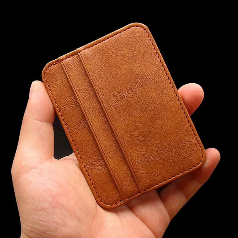 5 Cards Slots Thin Leather Card Case PU Antimagnetic Mini Wallets Slim Bank Credit Card Holder Men's Business Card Wallet
5 Cards Slots Thin Leather Card Case PU Antimagnetic Mini Wallets Slim Bank Credit Card Holder Men's Business Card Wallet