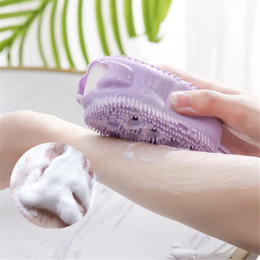 Silicone Body Scrubber Shower Exfoliating Scrub Sponge Bubble Bath Brush Massager Skin Cleaner Cleaning Pad Bathroom Accessories
Silicone Body Scrubber Shower Exfoliating Scrub Sponge Bubble Bath Brush Massager Skin Cleaner Cleaning Pad Bathroom Accessories
