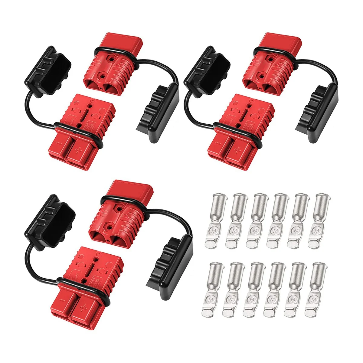6Pcs 175A 2-4 AWGbattery Power Connector Cable Quick Connect Disconnect Kit Anderson Connector for Car ATV Winch Trailer
6Pcs 175A 2-4 AWGbattery Power Connector Cable Quick Connect Disconnect Kit Anderson Connector for Car ATV Winch Trailer