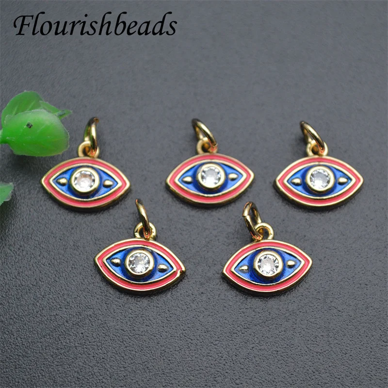 Jewelry Making Supplier Nickel Free Anti Rust Gold Plated Enamel Evil Eye Bracelet Earring Necklace Charms Pendants 30pcs/lot
Jewelry Making Supplier Nickel Free Anti Rust Gold Plated Enamel Evil Eye Bracelet Earring Necklace Charms Pendants 30pcs/lot