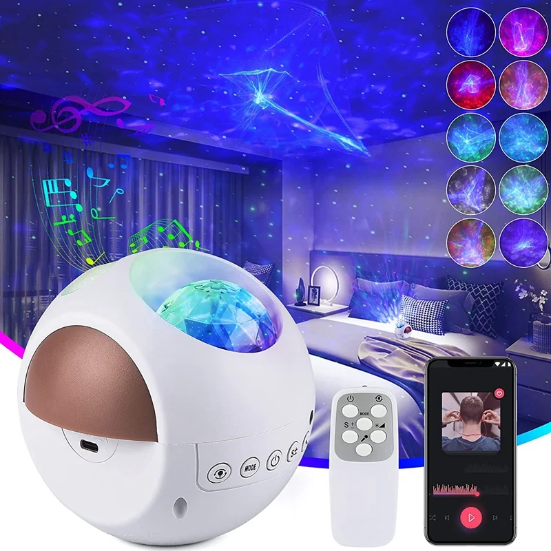 AT35 LED Star Projector Night Light, Sky Light Projector With Remote Control, Moon Lamp LED Lights For Children
AT35 LED Star Projector Night Light, Sky Light Projector With Remote Control, Moon Lamp LED Lights For Children
