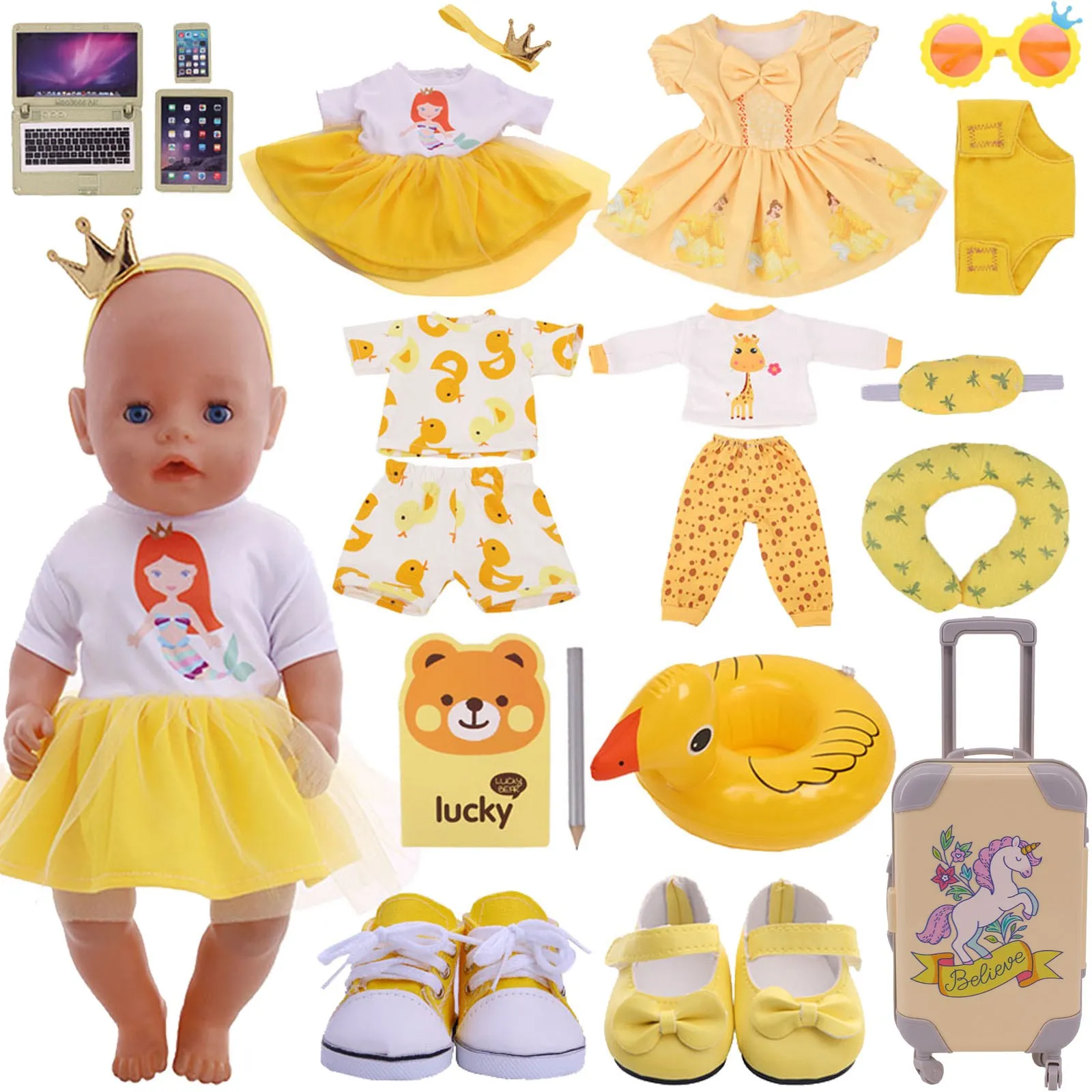 Doll Clothes For Unicorn Suits Shoes Accessories For 18 Inch American of Girl&43 Cm Baby New Born Reborn Doll Russia Toy Gift
Doll Clothes For Unicorn Suits Shoes Accessories For 18 Inch American of Girl&43 Cm Baby New Born Reborn Doll Russia Toy Gift