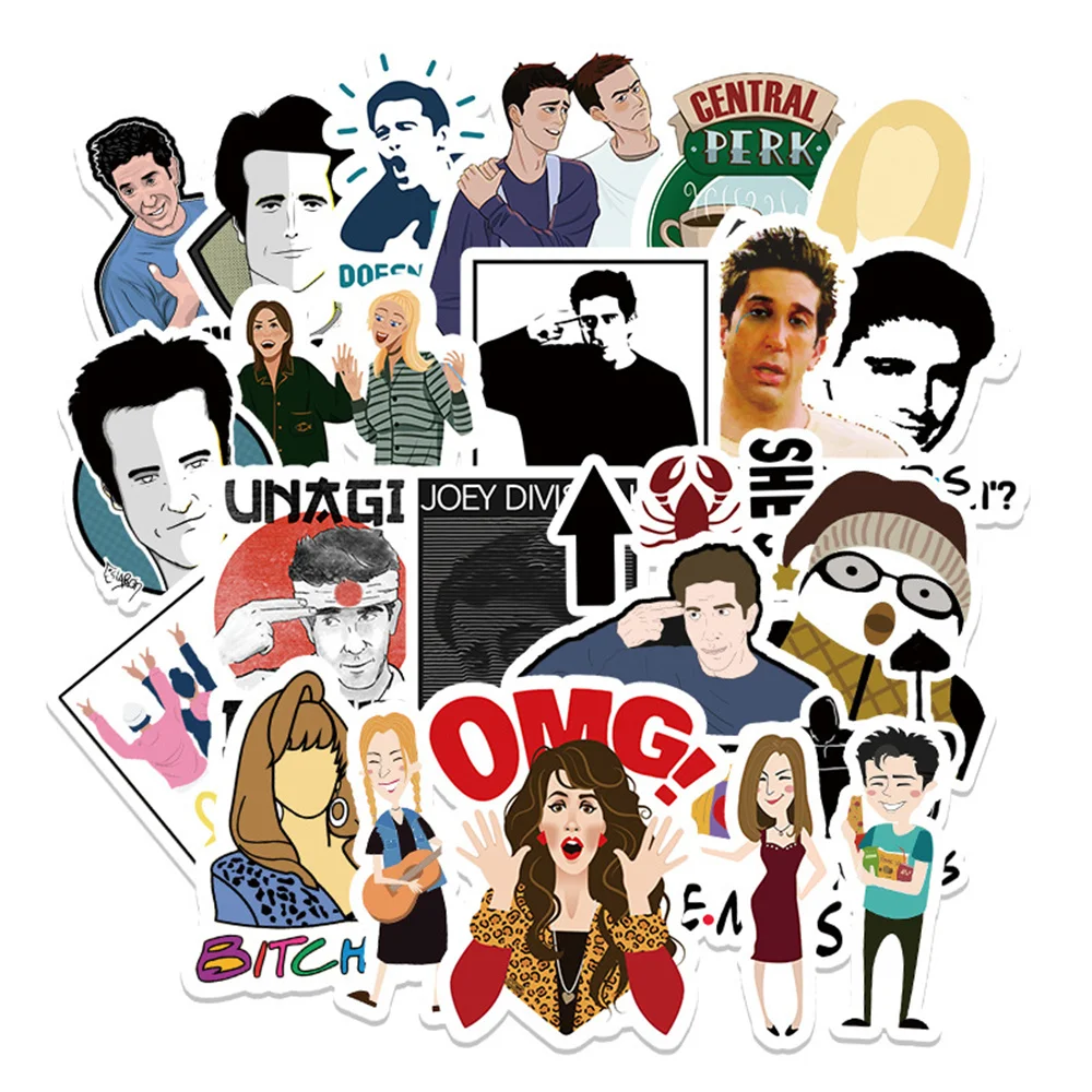 10/30/50pcs Classic American Tv Series Friends Cartoon Stickers Luggage Laptop Ipad Skateboard Car Notebook Stickers Wholesale
10/30/50pcs Classic American Tv Series Friends Cartoon Stickers Luggage Laptop Ipad Skateboard Car Notebook Stickers Wholesale