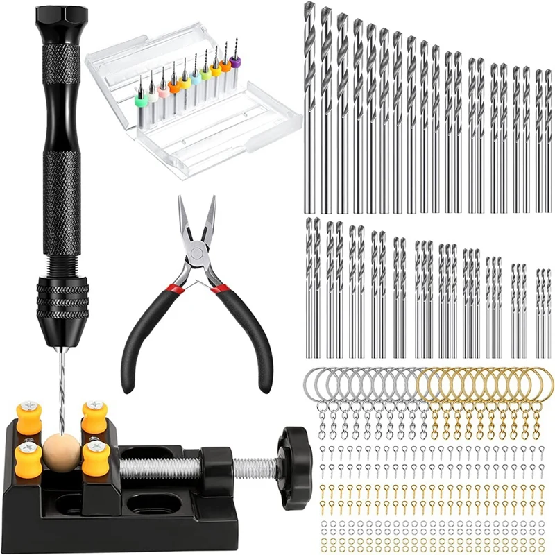 281Pc Pin Vise Hand Drill Bits Mini Drill Set For Resin Keychain Jewelry Casting,For DIY Resin Keychain Making Supplies
281Pc Pin Vise Hand Drill Bits Mini Drill Set For Resin Keychain Jewelry Casting,For DIY Resin Keychain Making Supplies