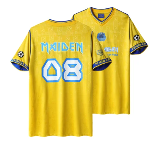2008 Maiden SOMEWHERE BACK IN TIME Eddie Steve Harry Punk Football shirt Camisa Heavy metal
2008 Maiden SOMEWHERE BACK IN TIME Eddie Steve Harry Punk Football shirt Camisa Heavy metal