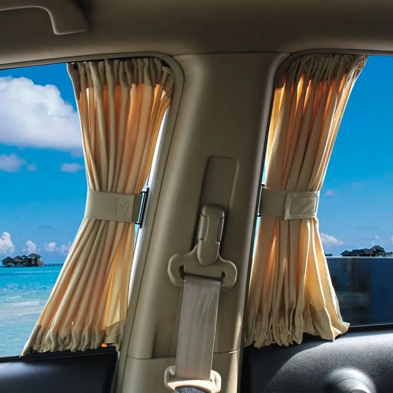 2Pcs Car Sun Shade Side Window Curtain Universal Foldable Summer UV Protection Pure Cloth Sun Vision Blind Cover Car Accessories
2Pcs Car Sun Shade Side Window Curtain Universal Foldable Summer UV Protection Pure Cloth Sun Vision Blind Cover Car Accessories