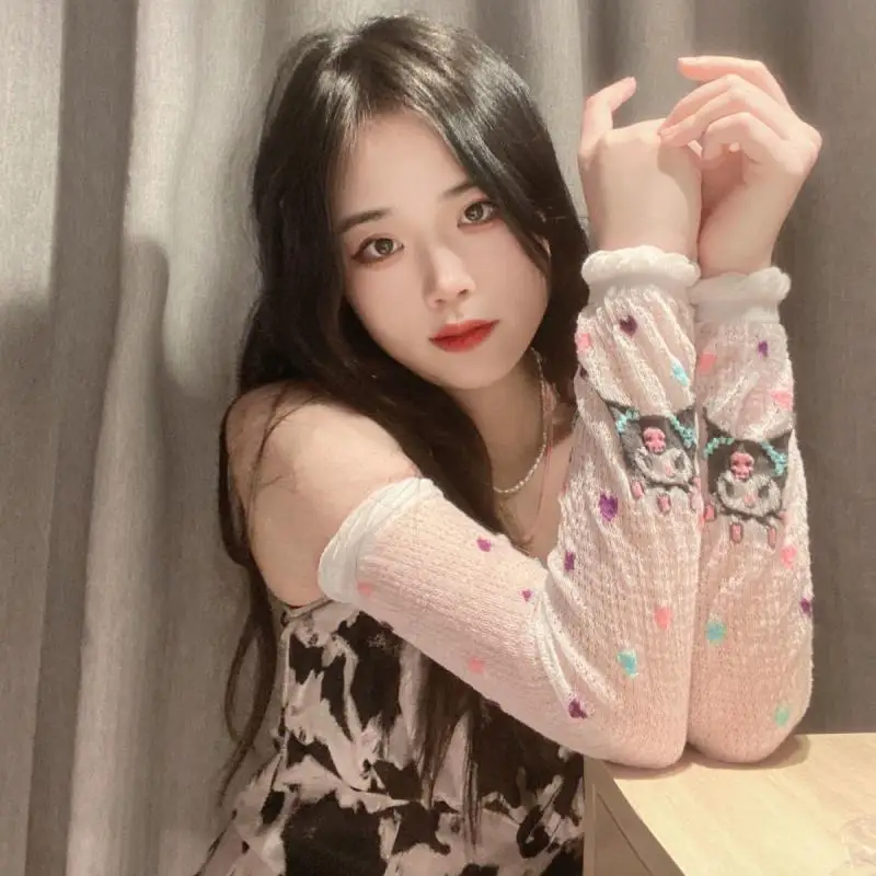 Kawaii Sanrioed Hellokitty Sunscreen Ice Sleeve Melody Silk Ice Cuff JK Girls Decor Cute Kuromi Summer Breathable Accessories
Kawaii Sanrioed Hellokitty Sunscreen Ice Sleeve Melody Silk Ice Cuff JK Girls Decor Cute Kuromi Summer Breathable Accessories