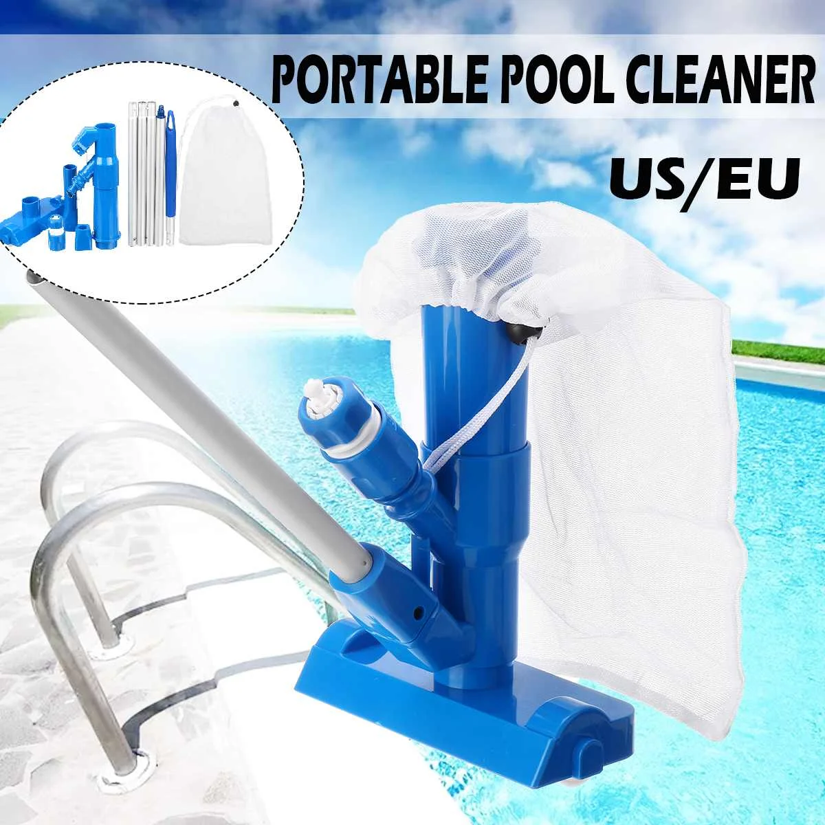 Jet Vacuum Brush Pool Set Vacuum Head Cleaner with Brush Bag Hose Adapter Cleaning Tool Swimming Pool Accessories Spa Pond Tools
Jet Vacuum Brush Pool Set Vacuum Head Cleaner with Brush Bag Hose Adapter Cleaning Tool Swimming Pool Accessories Spa Pond Tools