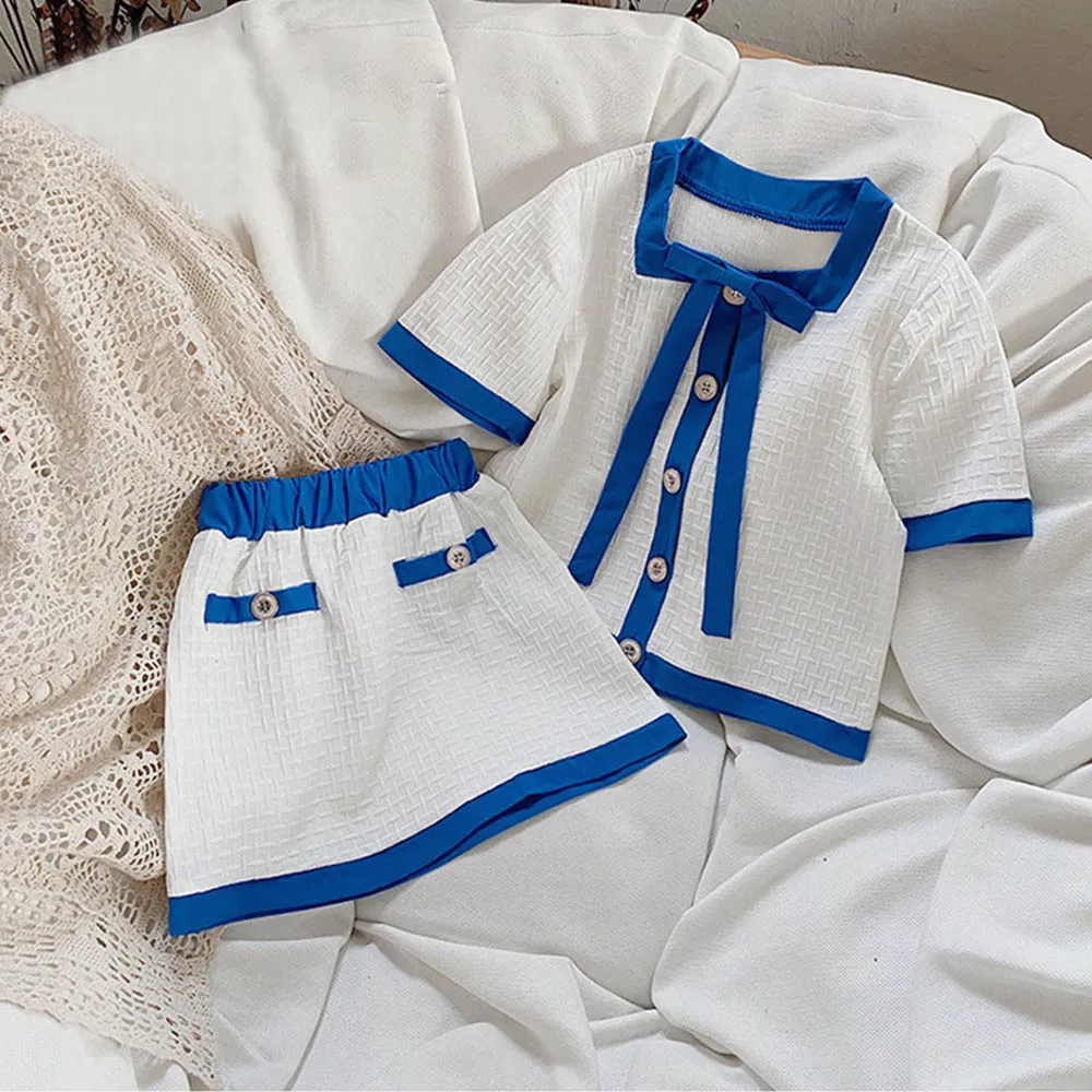 Kids Girls Clothes Set 2022 Summer New Girls Korean Bow Girls Korean Style Bow Square Neck Temperament Top and Skirt 2pcs Sets
Kids Girls Clothes Set 2022 Summer New Girls Korean Bow Girls Korean Style Bow Square Neck Temperament Top and Skirt 2pcs Sets