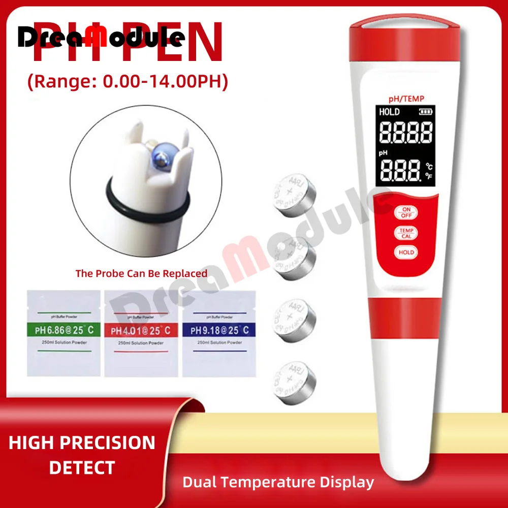 PH-06 Water Quality Tester PH Meter Multi-function Digital Display Automatic Calibration Aquarium High-precision PH Sensor
PH-06 Water Quality Tester PH Meter Multi-function Digital Display Automatic Calibration Aquarium High-precision PH Sensor