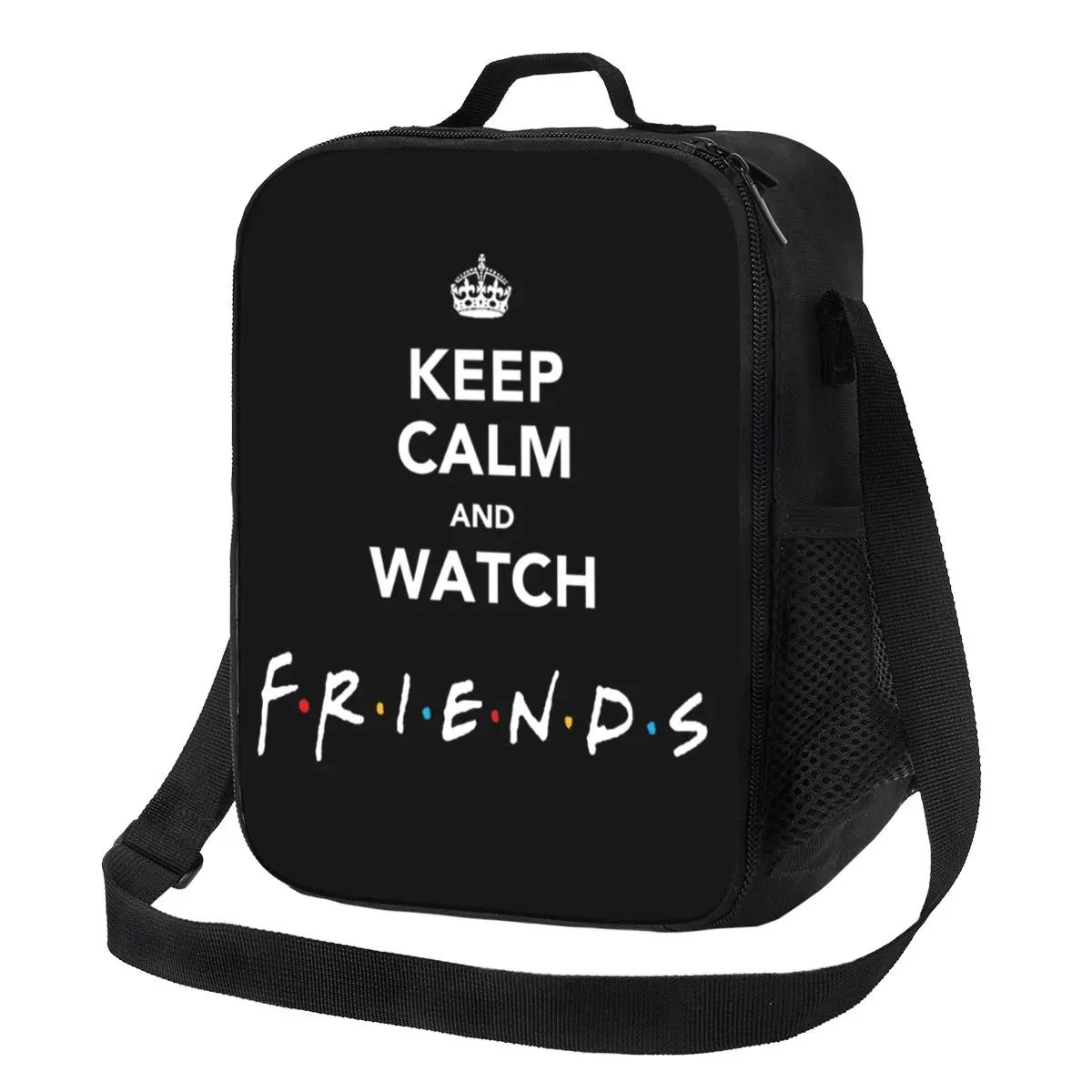 Keep Calm Watch Friends Insulated Lunch Tote Bag Funny Quote TV Show Resuable Thermal Cooler Food Bento Box Kids School Children
Keep Calm Watch Friends Insulated Lunch Tote Bag Funny Quote TV Show Resuable Thermal Cooler Food Bento Box Kids School Children