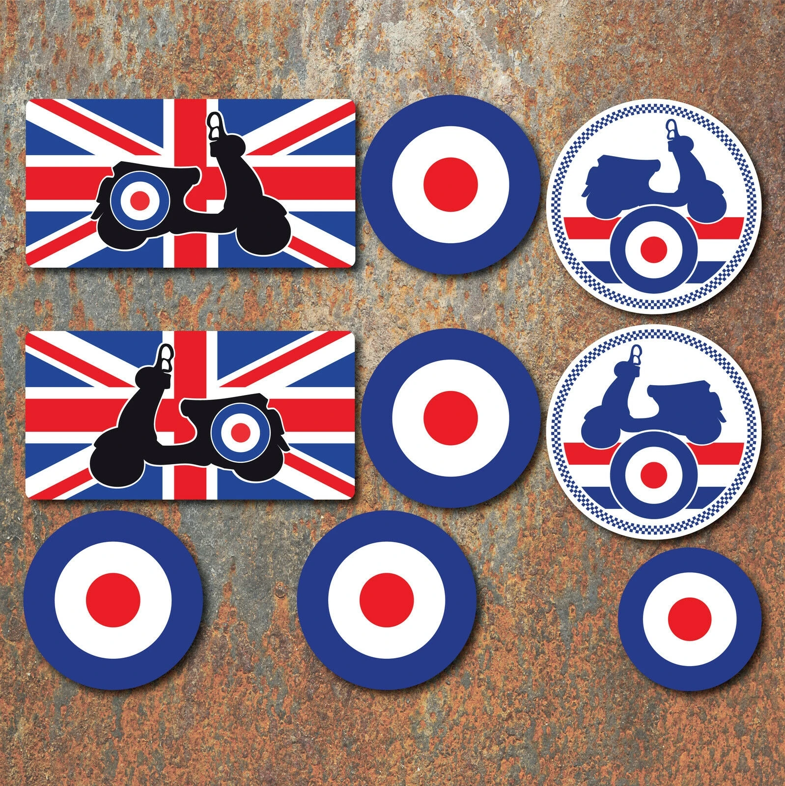 For 1Set Scooter Laminated Sticker set Helmet British MOD Retro Union Jack Vespa
For 1Set Scooter Laminated Sticker set Helmet British MOD Retro Union Jack Vespa