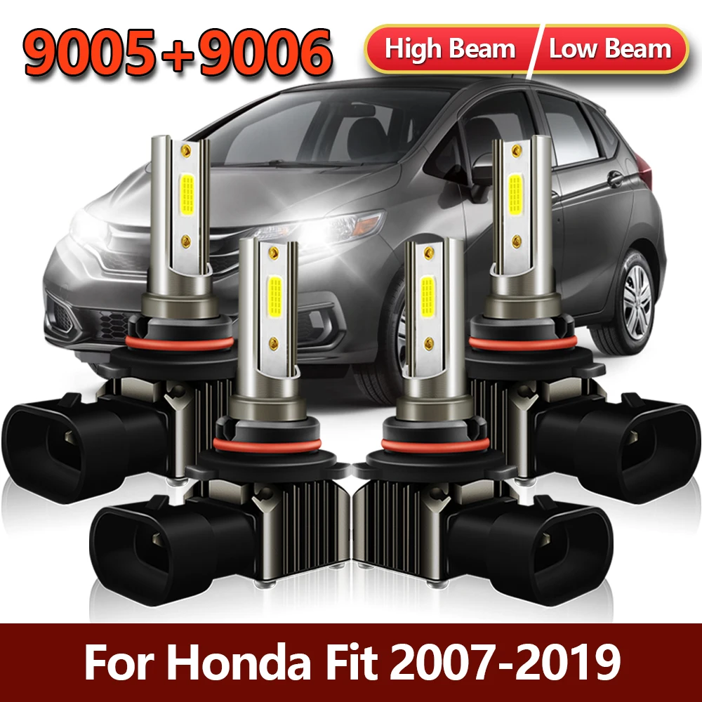 4x LED 9005 9006 Headlight MINI 1:1 Bulbs High Low Combo Front Car Fanless Lamps Kit For Honda Fit 2007-2013 2014 2015-2019
4x LED 9005 9006 Headlight MINI 1:1 Bulbs High Low Combo Front Car Fanless Lamps Kit For Honda Fit 2007-2013 2014 2015-2019
