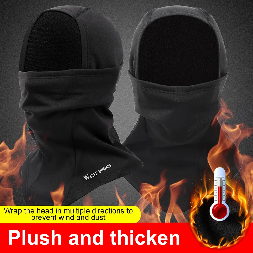 WEST BIKING Winter Cycling Cap Fleece Balaclava Bicycle Headwear Scarf Men Women Ski Helmet Liner Full Face Windproof Sport Hat
WEST BIKING Winter Cycling Cap Fleece Balaclava Bicycle Headwear Scarf Men Women Ski Helmet Liner Full Face Windproof Sport Hat