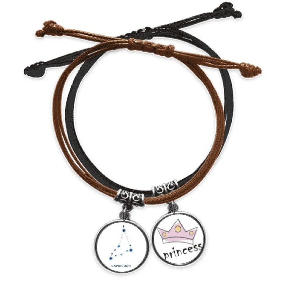 Capricorn Constellation Sign Zodiac Bracelet Rope Hand Chain Leather Princess Wristband
Capricorn Constellation Sign Zodiac Bracelet Rope Hand Chain Leather Princess Wristband