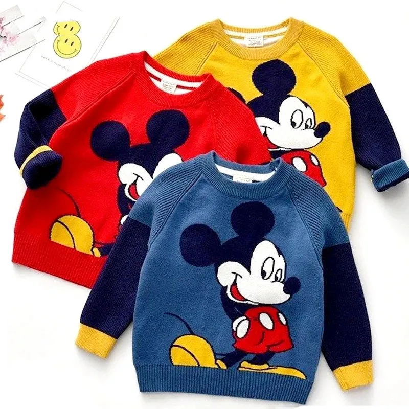 Хлопковый свитер для мальчиков Disney, детский пуловер, вязаная рубашка для мальчиков, свитер с круглым вырезом и Микки Маусом, двухслойный мул...
Хлопковый свитер для мальчиков Disney, детский пуловер, вязаная рубашка для мальчиков, свитер с круглым вырезом и Микки Маусом, двухслойный мул...