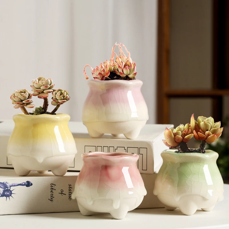 Flow Glaze Ceramic Flowerpot Flow Glaze Color Red Gradient Personality Creative Simple Lovely Breathable Succulent Cactus Plants
Flow Glaze Ceramic Flowerpot Flow Glaze Color Red Gradient Personality Creative Simple Lovely Breathable Succulent Cactus Plants