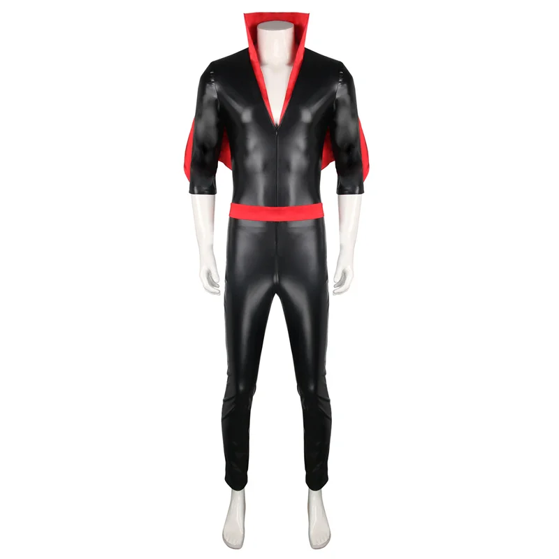 The Vampire Costume Jumpsuit Bodysuit Black Red Mix Tights Men V-neck Zipper Battle Uniform Superhero Bat Cosplay
The Vampire Costume Jumpsuit Bodysuit Black Red Mix Tights Men V-neck Zipper Battle Uniform Superhero Bat Cosplay