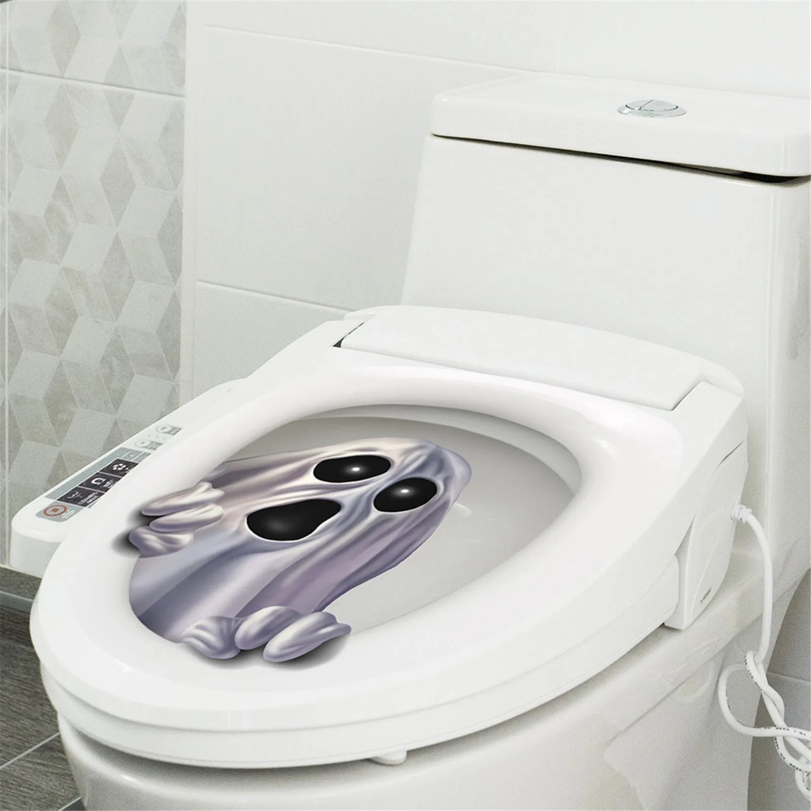 Novelty Creative Toilet Lid Decals Stickers 3D Horror Ghost Pattern Art Decals Toilet Cover Decoration PVC Fun Wall Sticker A40
Novelty Creative Toilet Lid Decals Stickers 3D Horror Ghost Pattern Art Decals Toilet Cover Decoration PVC Fun Wall Sticker A40
