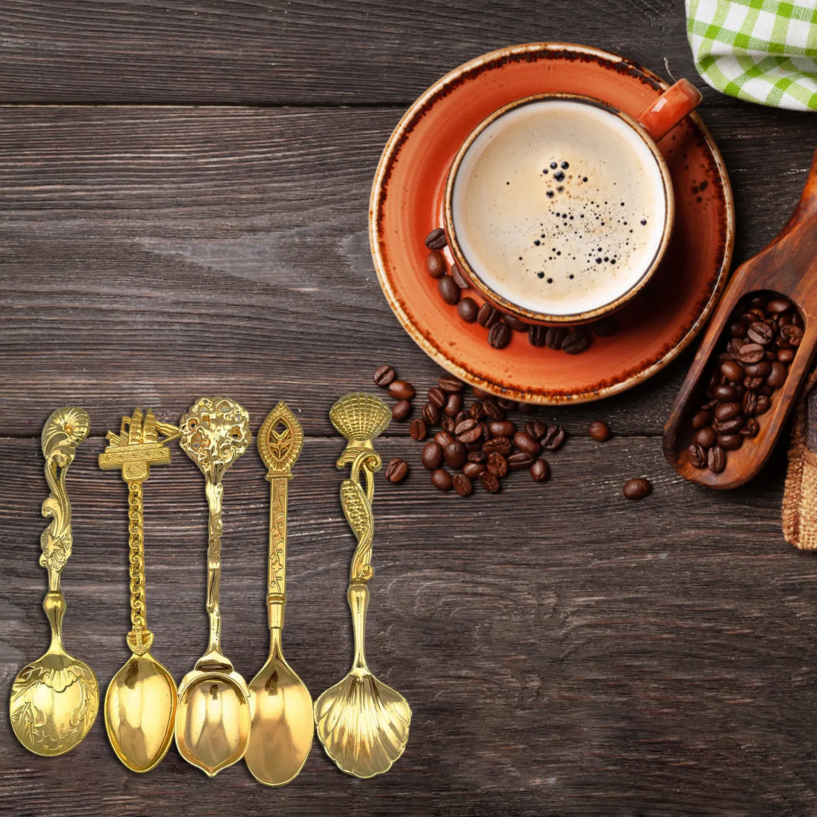 Vintage Coffee Spoon Retro Tea Spoons Kitchen Accessories For Home Coffee Shop Restaurant Curved Soup Spoon
Vintage Coffee Spoon Retro Tea Spoons Kitchen Accessories For Home Coffee Shop Restaurant Curved Soup Spoon