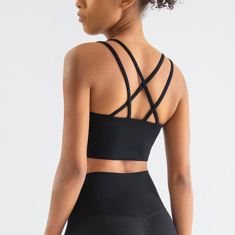 New Push Up Sports Bra Yoga Vest Crop Top Brassiere Nude Sling Double Strap Sports Underwear Female Cross Back Breathable Bras
New Push Up Sports Bra Yoga Vest Crop Top Brassiere Nude Sling Double Strap Sports Underwear Female Cross Back Breathable Bras