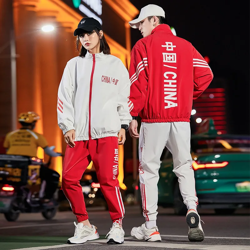 Sportswear Suit2021Hip Hop National Style Chinese Print Student Class Clothes Fashion Two-Piece Suit Couple Jacket Coat
Sportswear Suit2021Hip Hop National Style Chinese Print Student Class Clothes Fashion Two-Piece Suit Couple Jacket Coat
