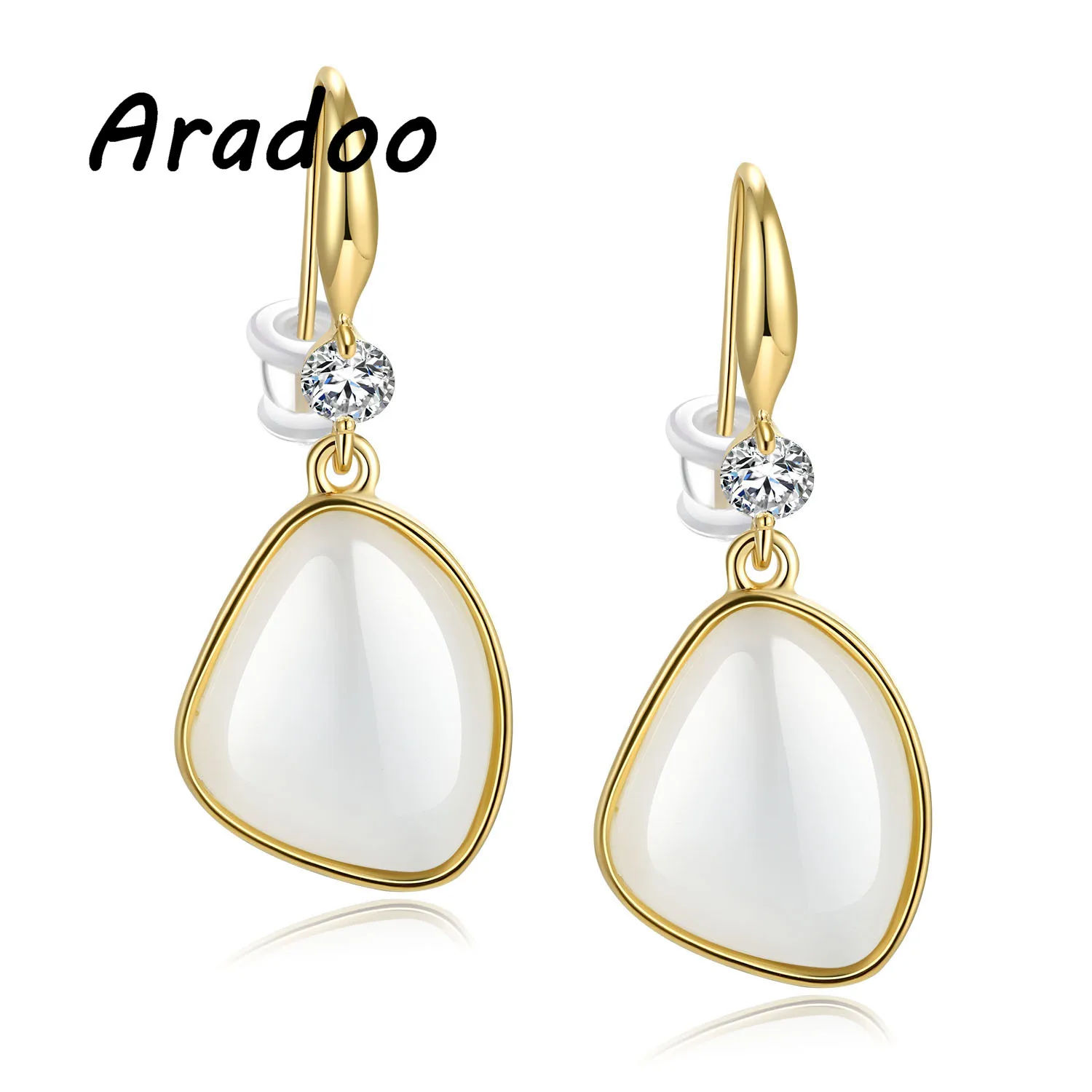 Модные подходящие ко всему сказочные золотые серьги в форме капли ARADOO с драгоценными камнями
Модные подходящие ко всему сказочные золотые серьги в форме капли ARADOO с драгоценными камнями