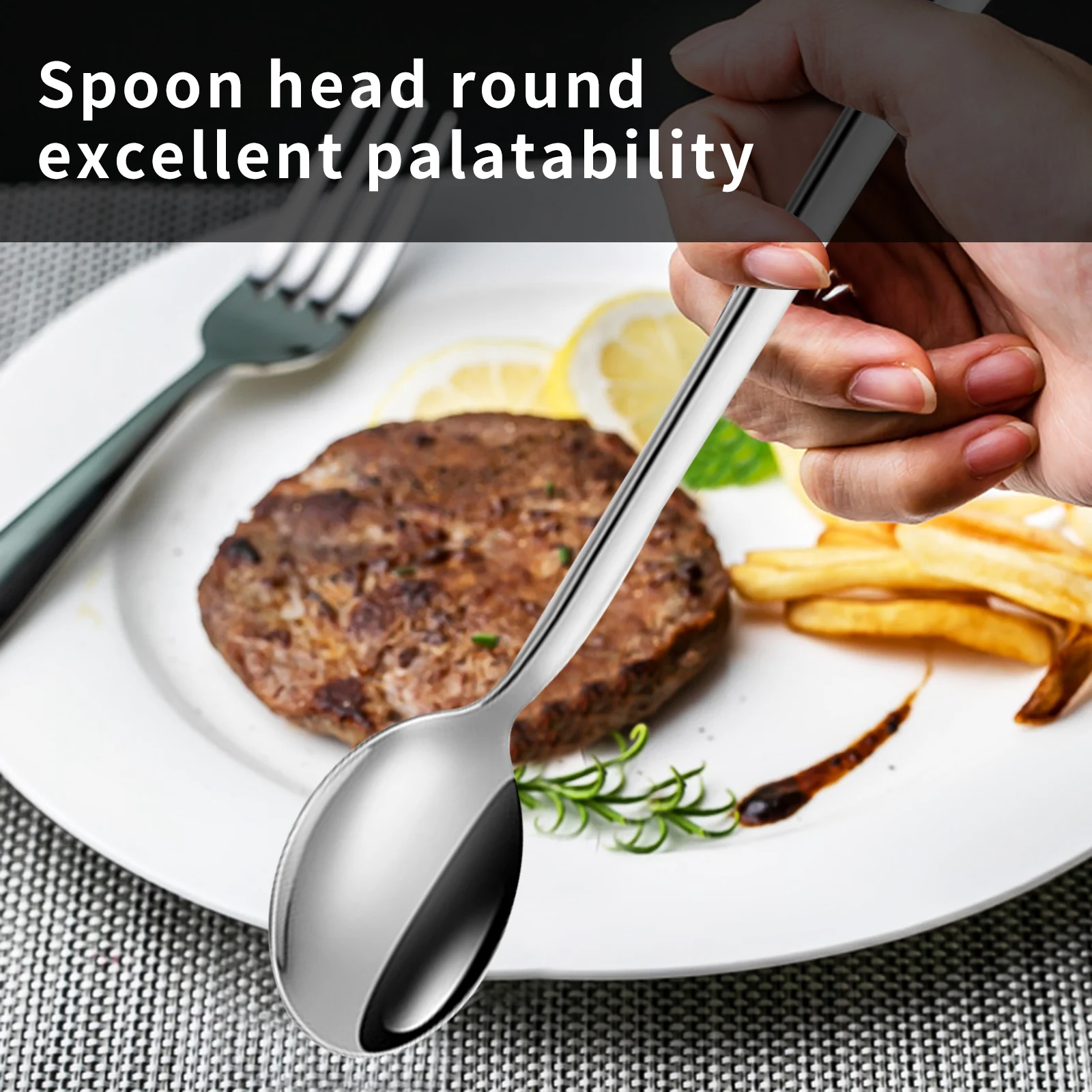 6pcs 16.9cm 304 stainless steel spoon Teaspoon Tea Spoon set Coffee Soup Rice Spoons Ice Cream Dessert Drinking Mixing Honey Sil
6pcs 16.9cm 304 stainless steel spoon Teaspoon Tea Spoon set Coffee Soup Rice Spoons Ice Cream Dessert Drinking Mixing Honey Sil