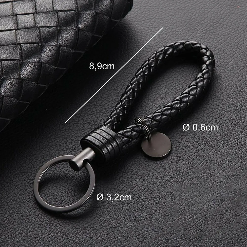 New Keychain Leather Creative Tungsten Steel Braided Rope Keychain Handmade Doll Pendant Party Gift Trinkets
New Keychain Leather Creative Tungsten Steel Braided Rope Keychain Handmade Doll Pendant Party Gift Trinkets