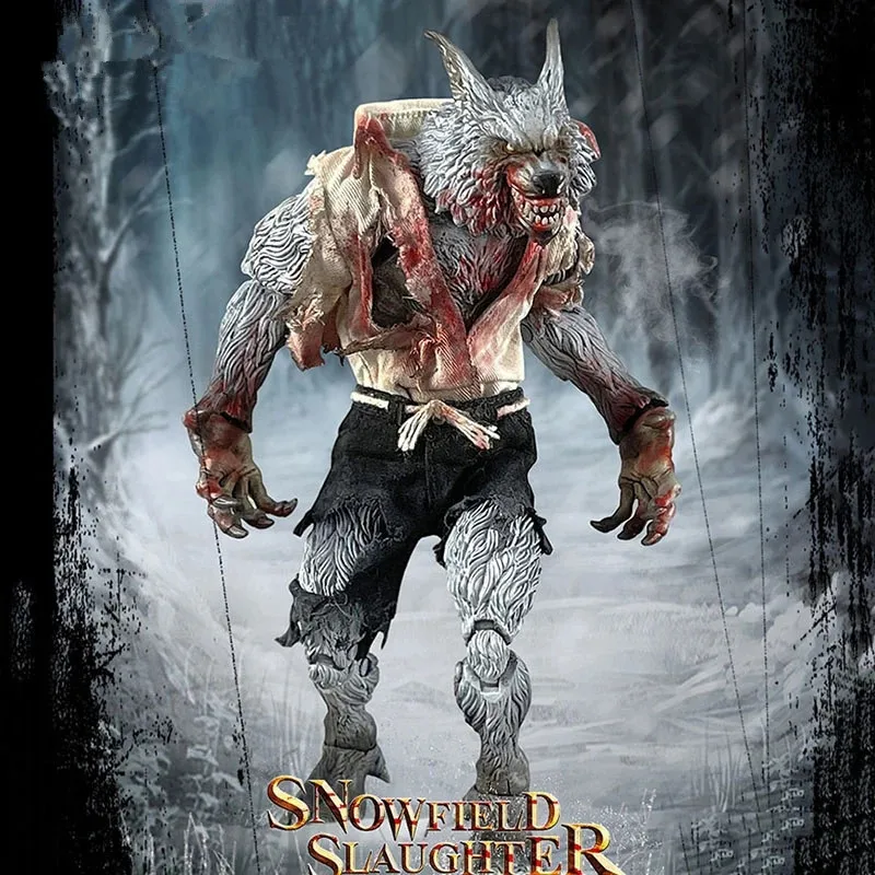

COOMODEL PM001/2/3/4 OUZHIXIANG 1:12 Scale Model Palmtop Monsters Snowfield Slaughter Bloody White Werewolf Action Figure Toy