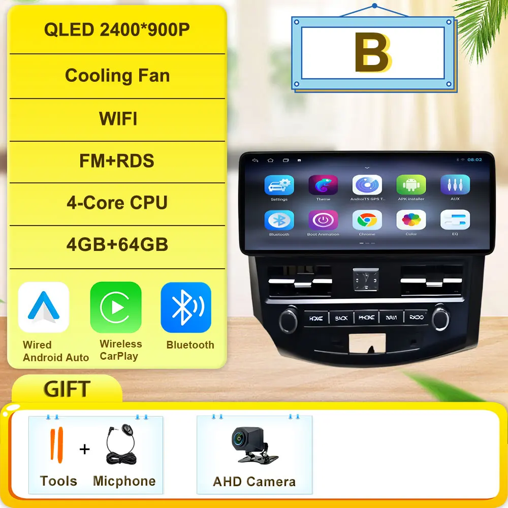 Беспроводное CarPlay Android 16 Автомагнитола для Mitsubishi Outlander 2008-2015 с видео, DSP, WiFi, BT, раздельным сенсорным экраном, 4G
Беспроводное CarPlay Android 16 Автомагнитола для Mitsubishi Outlander 2008-2015 с видео, DSP, WiFi, BT, раздельным сенсорным экраном, 4G