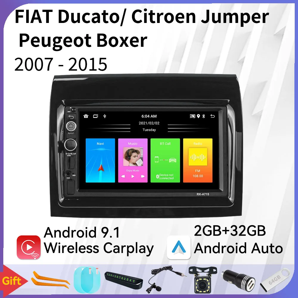 Автомагнитола для FIAT Ducato 2007-2015, Citroen Jumper Peugeot Boxer 2011-2015, 2 Din, Android, Автомагнитола для Carplay
Автомагнитола для FIAT Ducato 2007-2015, Citroen Jumper Peugeot Boxer 2011-2015, 2 Din, Android, Автомагнитола для Carplay
