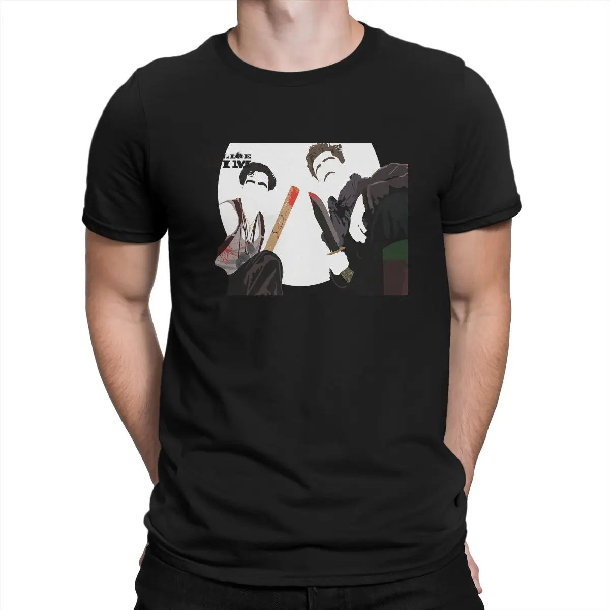 

Men's T-Shirt Brad Pítt Eli Roth Amazing Pure Cotton Tee Shirt Short Sleeve Inglourious Basterds Aldo Raine T Shirts O Neck