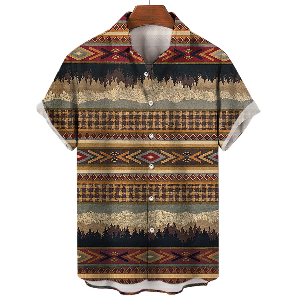 New Shirt Hawaiian Striped Print Short-sleeved Casual Tops Lapel Simple Cardigan Printed Shirt Harajuku Beach Dazn Y2k Clothes
New Shirt Hawaiian Striped Print Short-sleeved Casual Tops Lapel Simple Cardigan Printed Shirt Harajuku Beach Dazn Y2k Clothes